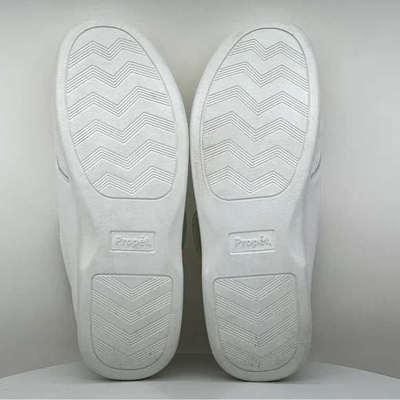 Propet Sneakers Oxfords Comfort Shoes Pucker Moc Walker One Strap White Leather - Picture 12 of 13